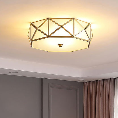Modern Geometric Flush Mount Ceiling Light
