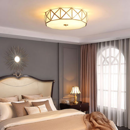 Modern Geometric Flush Mount Ceiling Light