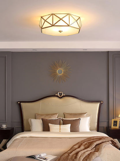 Modern Geometric Flush Mount Ceiling Light