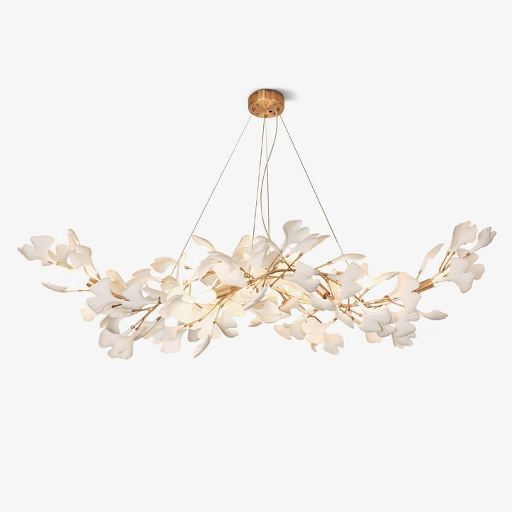 Modern Gingko Leaf Multi-Arm Chandelier