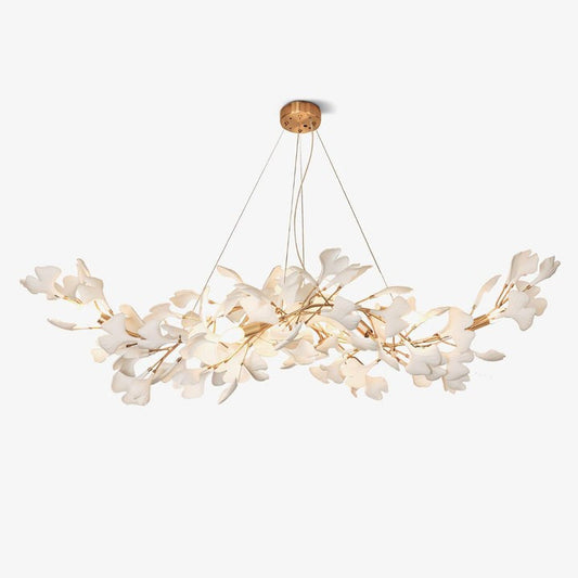 Modern Gingko Leaf Multi-Arm Chandelier