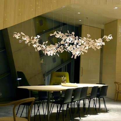Modern Gingko Leaf Multi-Arm Chandelier