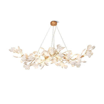 Modern Gingko Leaf Multi-Arm Chandelier