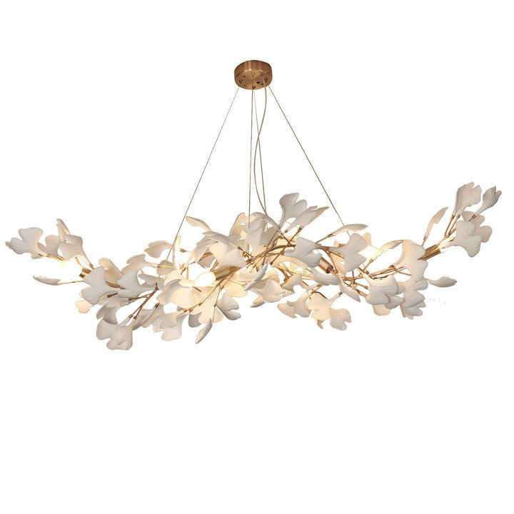 Modern Gingko Leaf Multi-Arm Chandelier