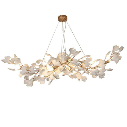 Modern Gingko Leaf Multi-Arm Chandelier