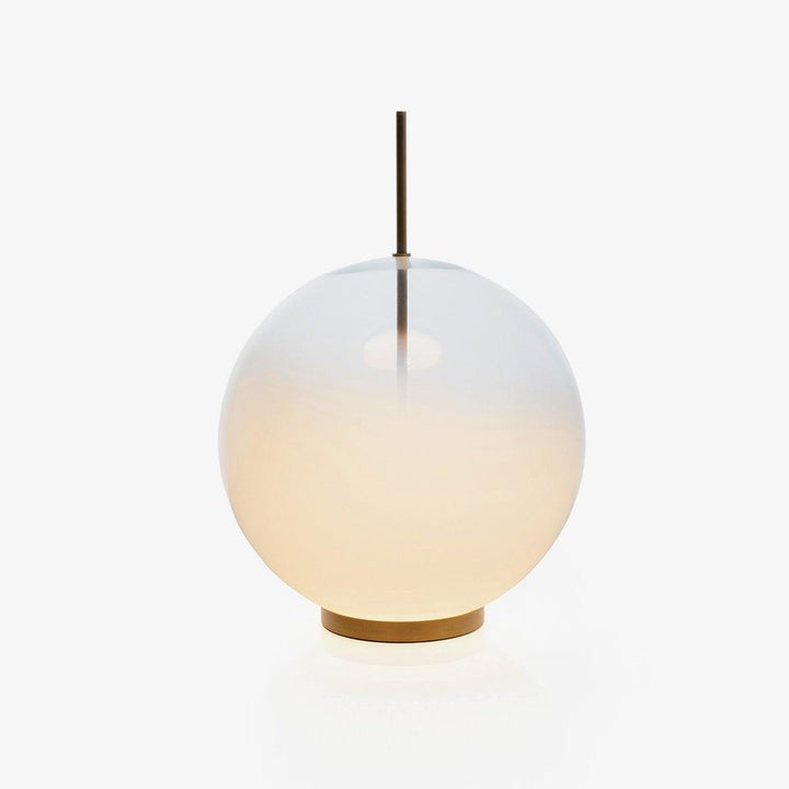 Modern Glass Table Lamp with Integrated LED