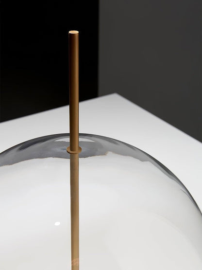 Modern Glass Table Lamp with Integrated LED