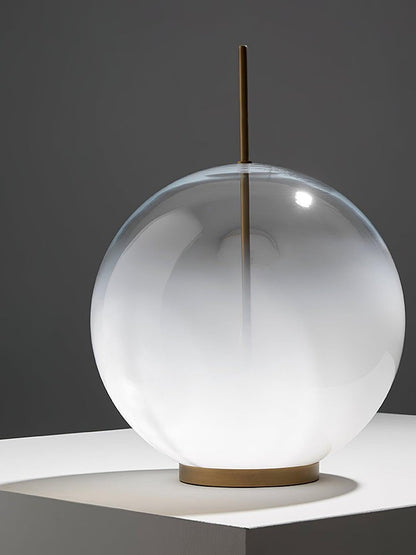 Modern Glass Table Lamp with Integrated LED