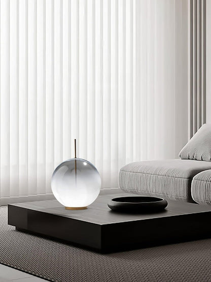 Modern Glass Table Lamp with Integrated LED