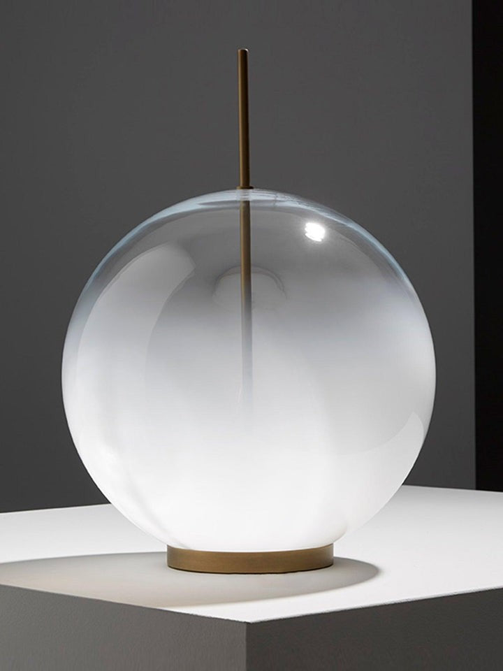Modern Glass Table Lamp with Integrated LED