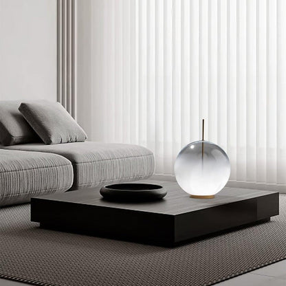 Modern Glass Table Lamp with Integrated LED