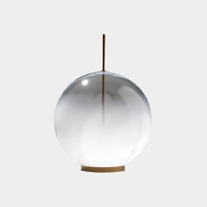 Modern Glass Table Lamp with Integrated LED