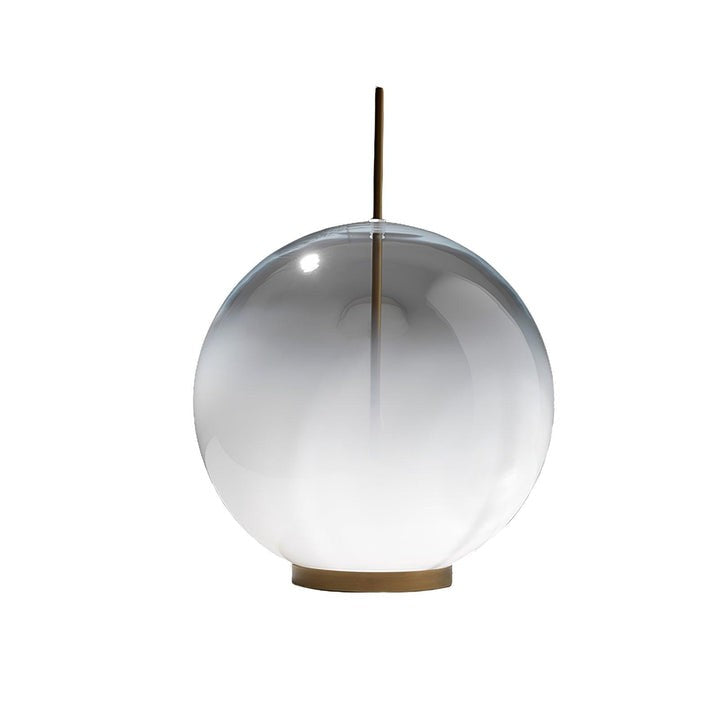 Modern Glass Table Lamp with Integrated LED