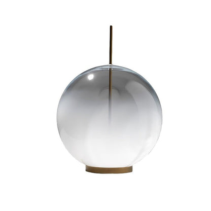 Modern Glass Table Lamp with Integrated LED