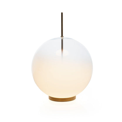 Modern Glass Table Lamp with Integrated LED