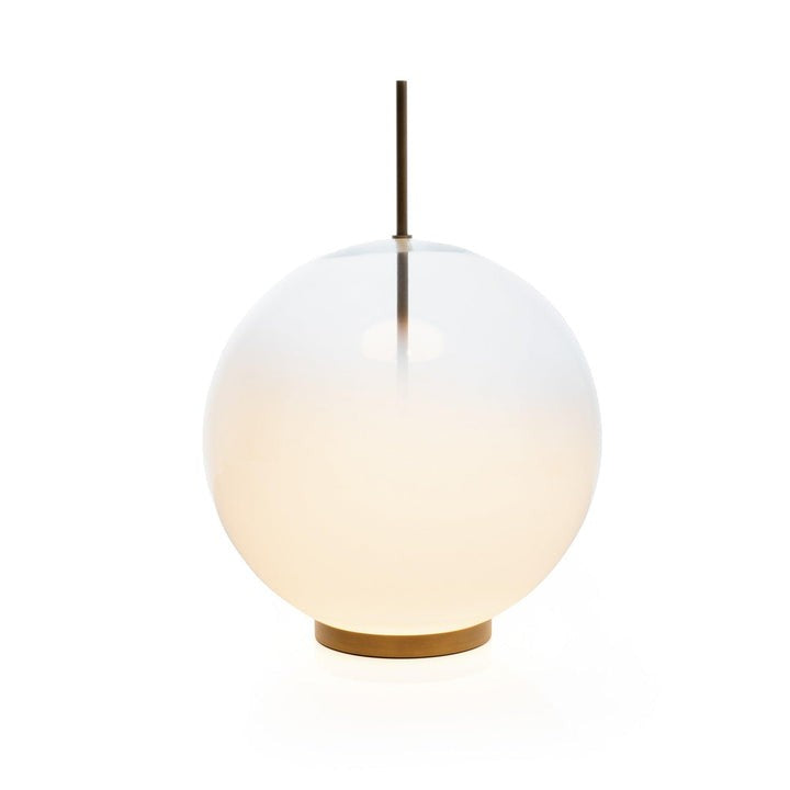 Modern Glass Table Lamp with Integrated LED