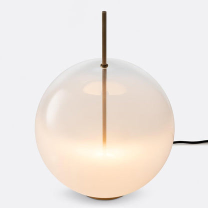 Modern Glass Table Lamp with Integrated LED
