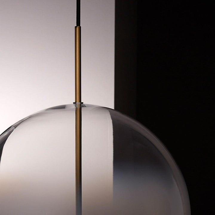Modern Glass Table Lamp with Integrated LED