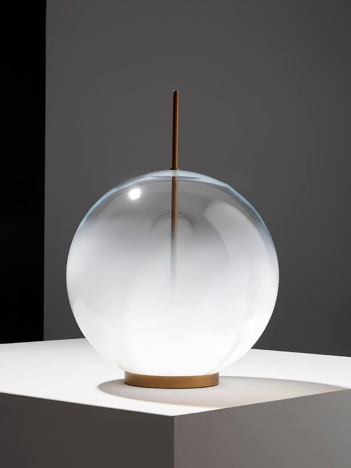 Modern Glass Table Lamp with Integrated LED