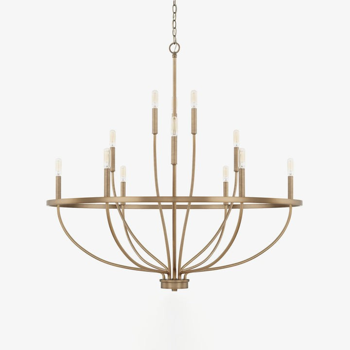Modern Gold Multi-Light Chandelier – 8 & 12-Light Options