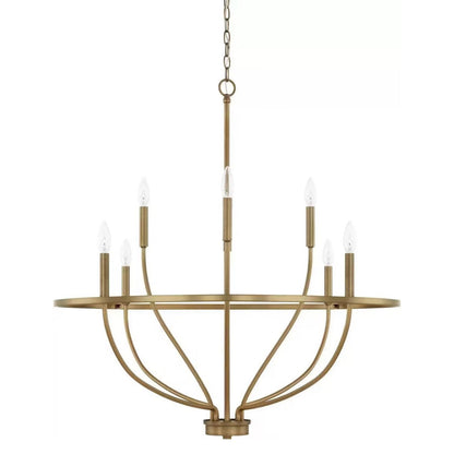Modern Gold Multi-Light Chandelier – 8 & 12-Light Options