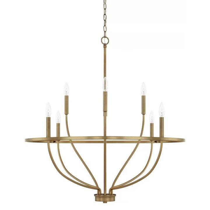 Modern Gold Multi-Light Chandelier – 8 & 12-Light Options