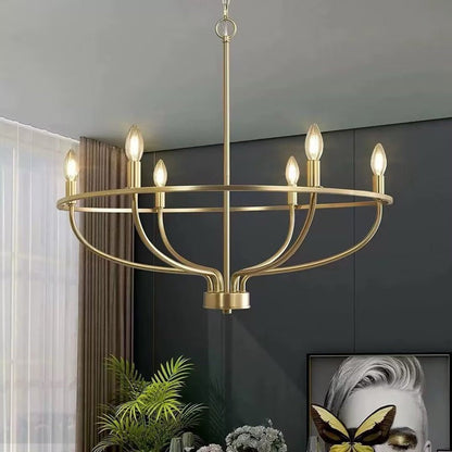 Modern Gold Multi-Light Chandelier – 8 & 12-Light Options