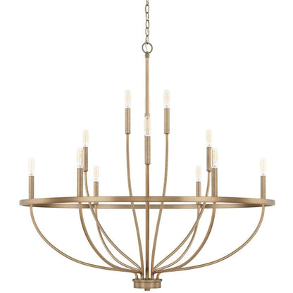 Modern Gold Multi-Light Chandelier – 8 & 12-Light Options
