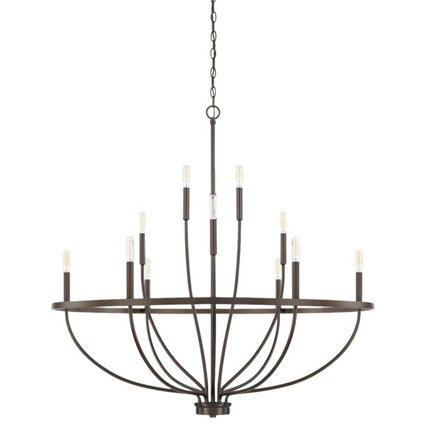 Modern Gold Multi-Light Chandelier – 8 & 12-Light Options