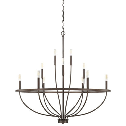 Modern Gold Multi-Light Chandelier – 8 & 12-Light Options