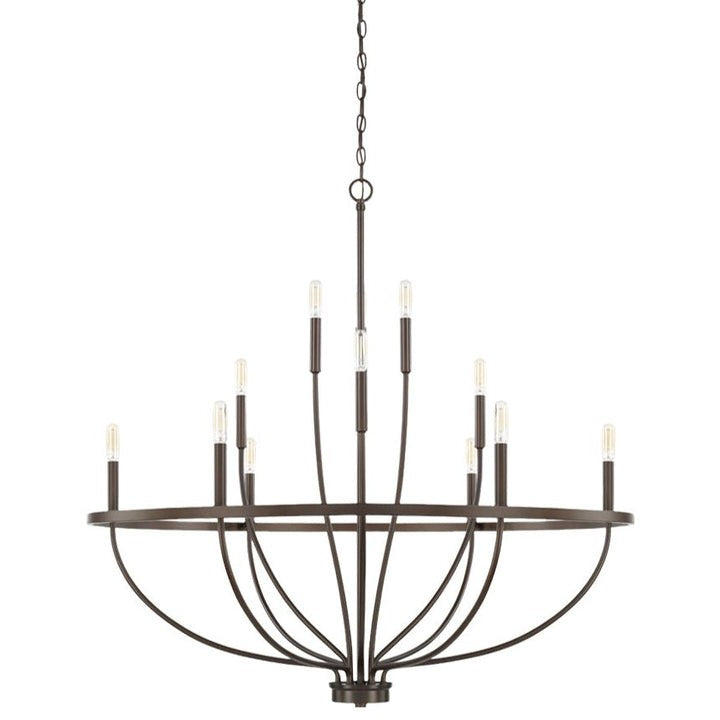 Modern Gold Multi-Light Chandelier – 8 & 12-Light Options