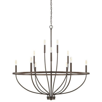 Modern Gold Multi-Light Chandelier – 8 & 12-Light Options