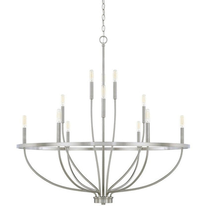 Modern Gold Multi-Light Chandelier – 8 & 12-Light Options