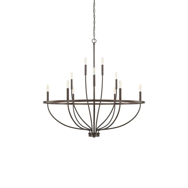 Modern Gold Multi-Light Chandelier – 8 & 12-Light Options