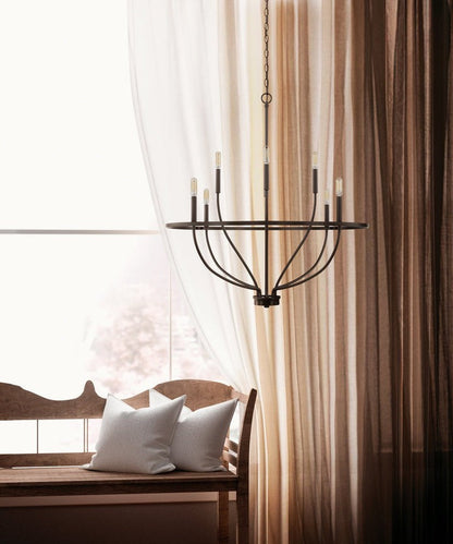 Modern Gold Multi-Light Chandelier – 8 & 12-Light Options