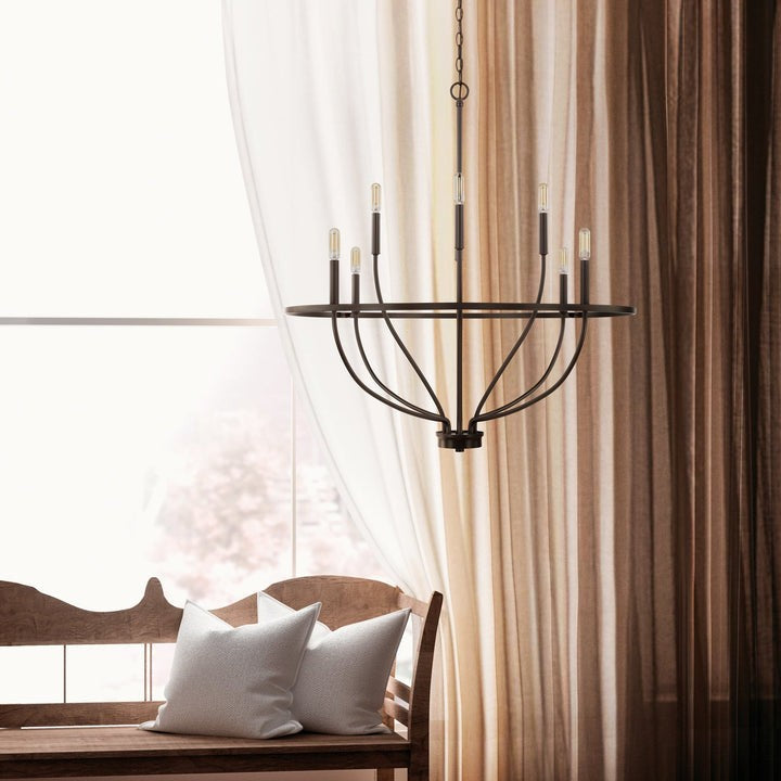 Modern Gold Multi-Light Chandelier – 8 & 12-Light Options