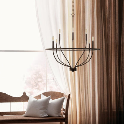 Modern Gold Multi-Light Chandelier – 8 & 12-Light Options