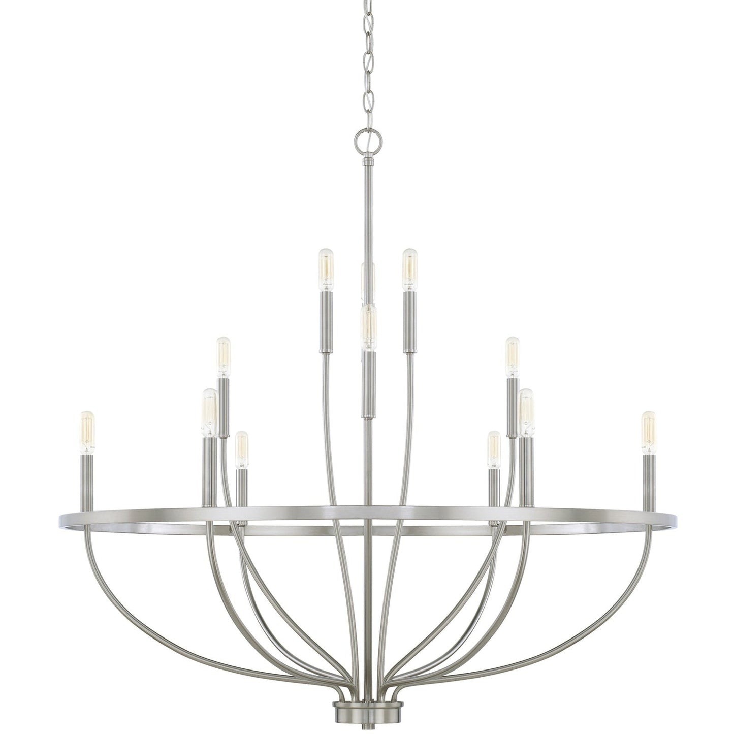 Modern Gold Multi-Light Chandelier – 8 & 12-Light Options