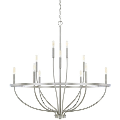 Modern Gold Multi-Light Chandelier – 8 & 12-Light Options