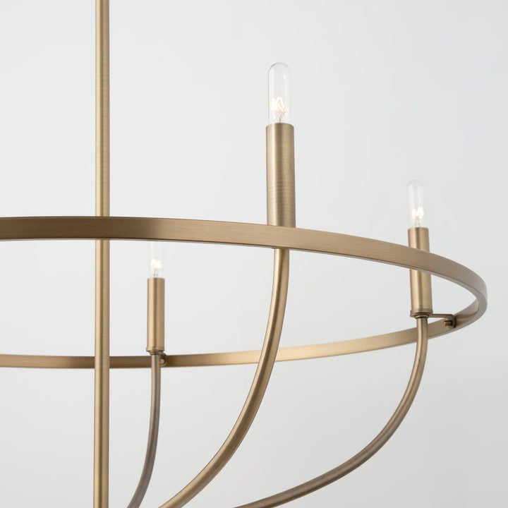 Modern Gold Multi-Light Chandelier – 8 & 12-Light Options
