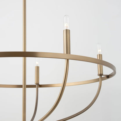 Modern Gold Multi-Light Chandelier – 8 & 12-Light Options