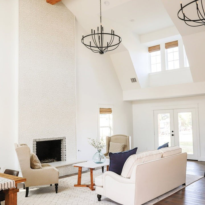 Modern Gold Multi-Light Chandelier – 8 & 12-Light Options