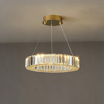 Modern Interlaced Ring LED Pendant Chandelier - Gold Finish