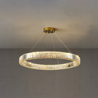 Modern Interlaced Ring LED Pendant Chandelier - Gold Finish