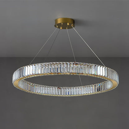 Modern Interlaced Ring LED Pendant Chandelier - Gold Finish