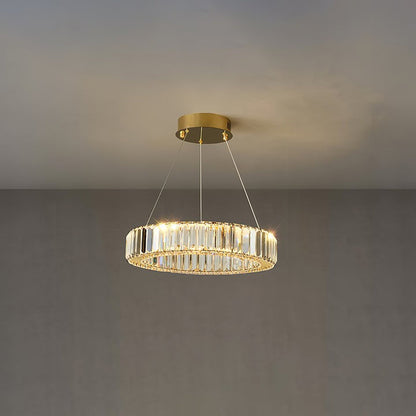 Modern Interlaced Ring LED Pendant Chandelier - Gold Finish