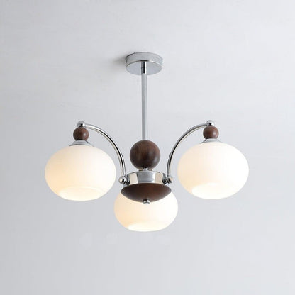 Modern Iron & Glass Multi-Arm Ceiling Chandelier – 3 to 8 Lights