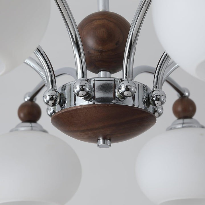 Modern Iron & Glass Multi-Arm Ceiling Chandelier – 3 to 8 Lights
