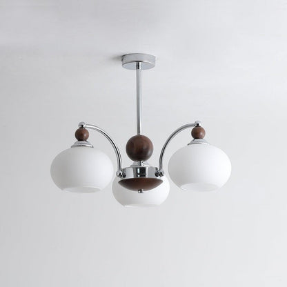 Modern Iron & Glass Multi-Arm Ceiling Chandelier – 3 to 8 Lights