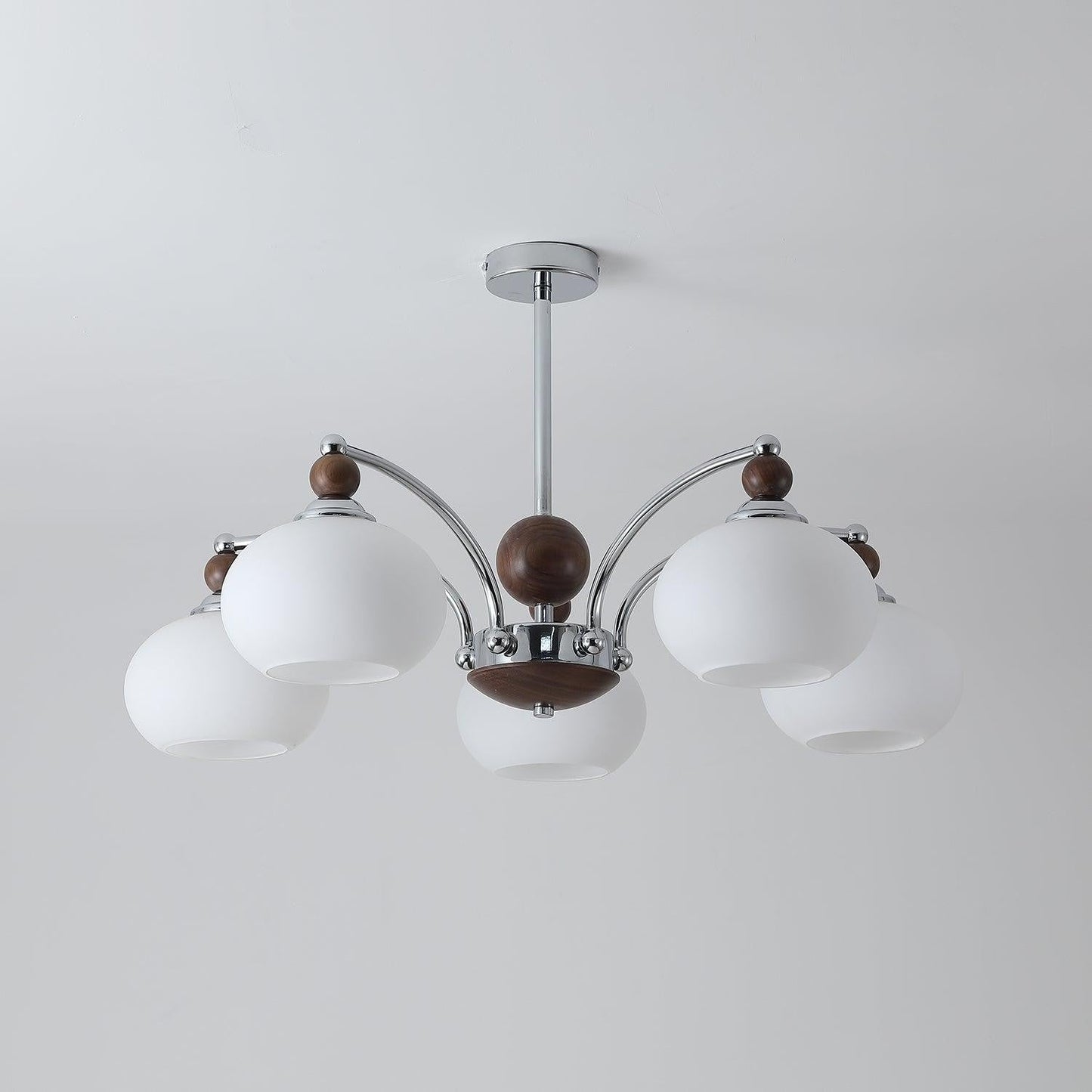 Modern Iron & Glass Multi-Arm Ceiling Chandelier – 3 to 8 Lights